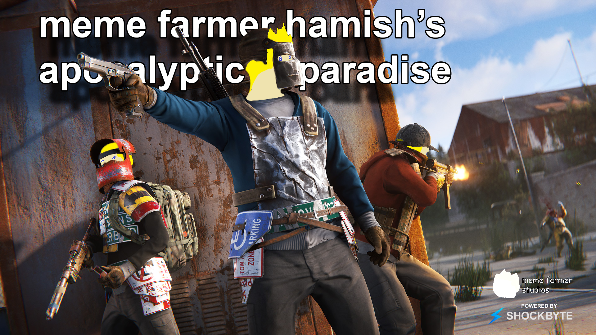 Баннер сервера meme farmer hamish's apocalyptic paradise